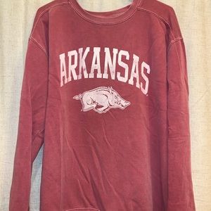 Arkansas Razorback vintage pullover